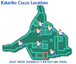 Kakariko Cucco Locations
